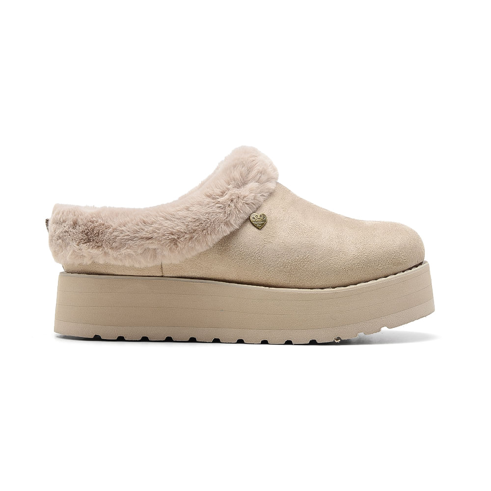 ZUECO CASUAL SKECHERS BOBS KEEPSAKES HI RISE ZEN OUT BEIGE