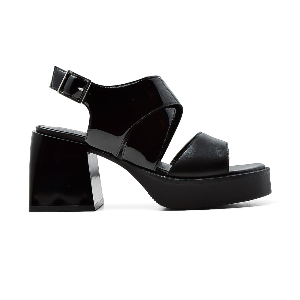 SANDALIA CASUAL KORIUM LYSSA ALL BLACK