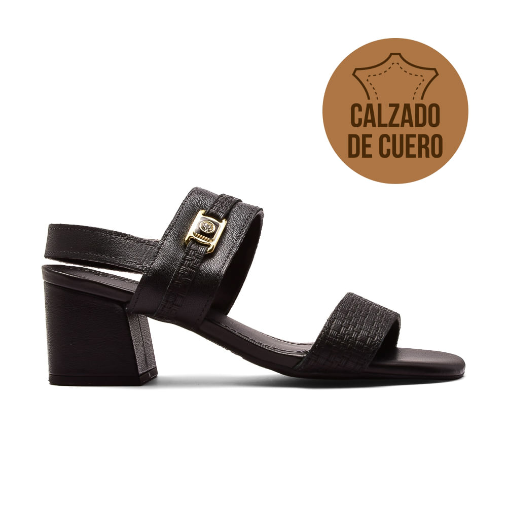 SANDALIA CASUAL TACO ALTO DE CUERO USAFLEX SURI