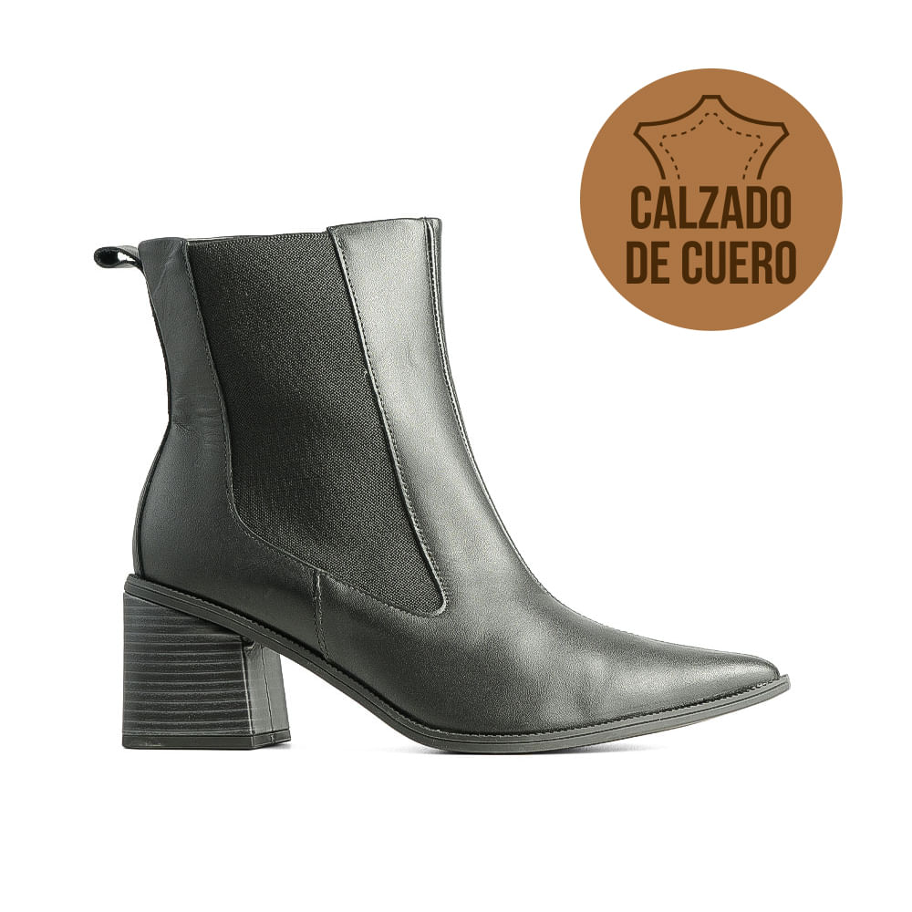 BOTA CASUAL TACO BAJO DE CUERO USAFLEX BERILO