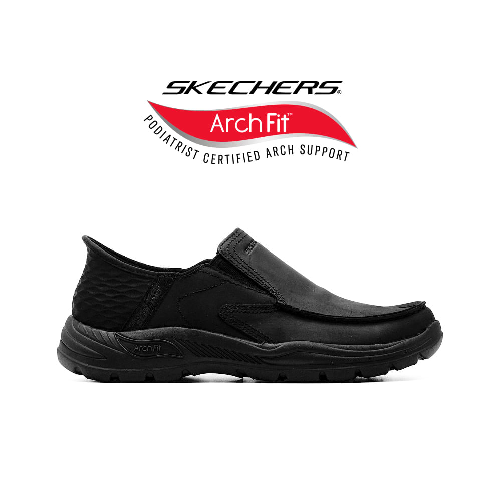 ZAPATO CASUAL SKECHERS SLIP-INS ARCH FIT MOTLEY MILO BLACK