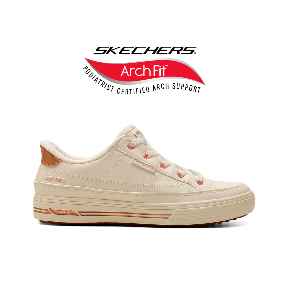 CHAMPION DEPORTIVO SKECHERS SLIP-INS ARCH FIT ARCADE CATCH YA THERE WHITE